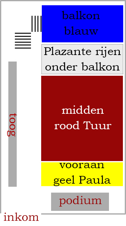 zones indeling Cinema Plaza